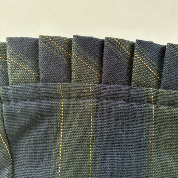 Longaberger Basket Liner Thyme Collectors Club 21776, New Navy Blue Green Stripe - Picture 3 of 6